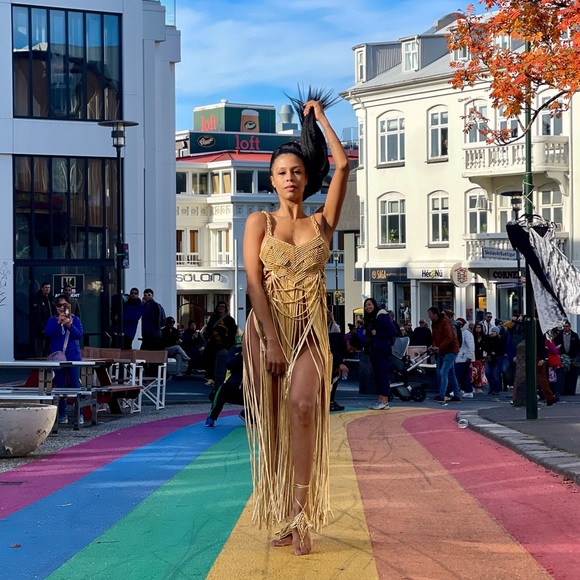 Handmade Macramé Rope Dress GoodVibeGoda Original - Picture 7 of 16